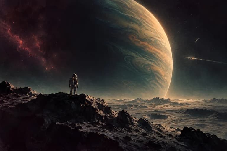 Original cinematic illustration inspired by Ad Astra