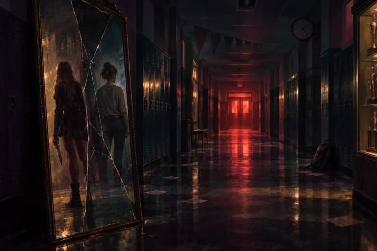 Original cinematic illustration inspired by Freaky