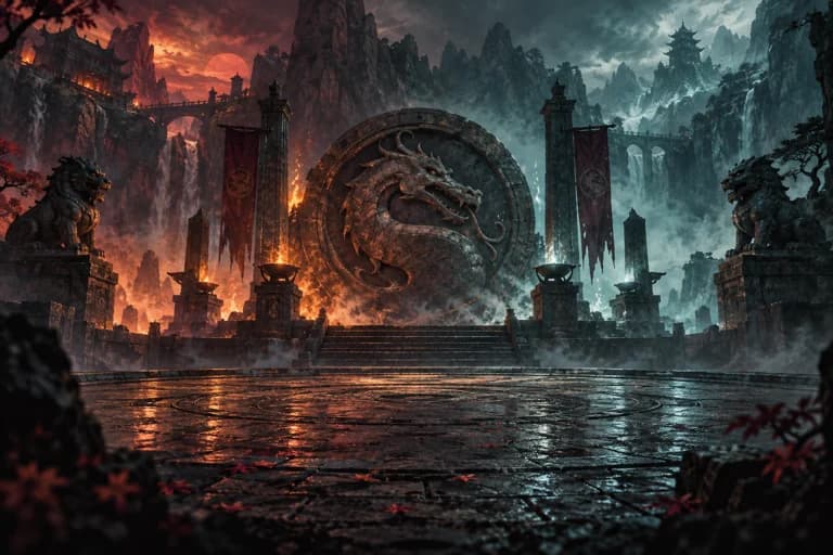 Original cinematic illustration inspired by Mortal Kombat