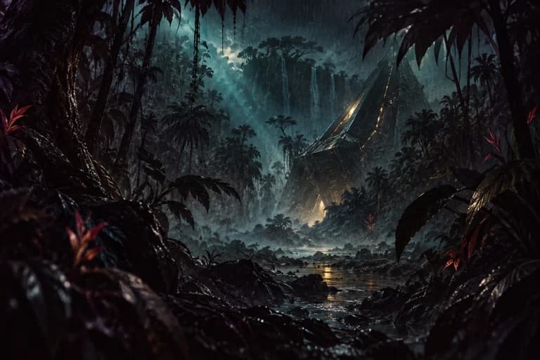 Original cinematic illustration inspired by The Predator