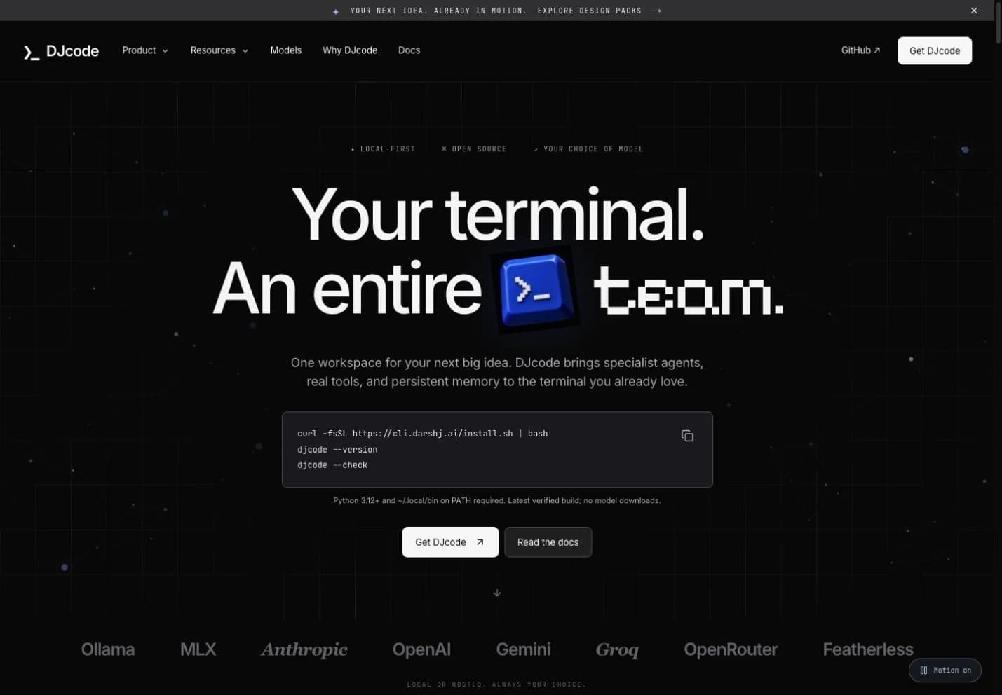 DJcode public website