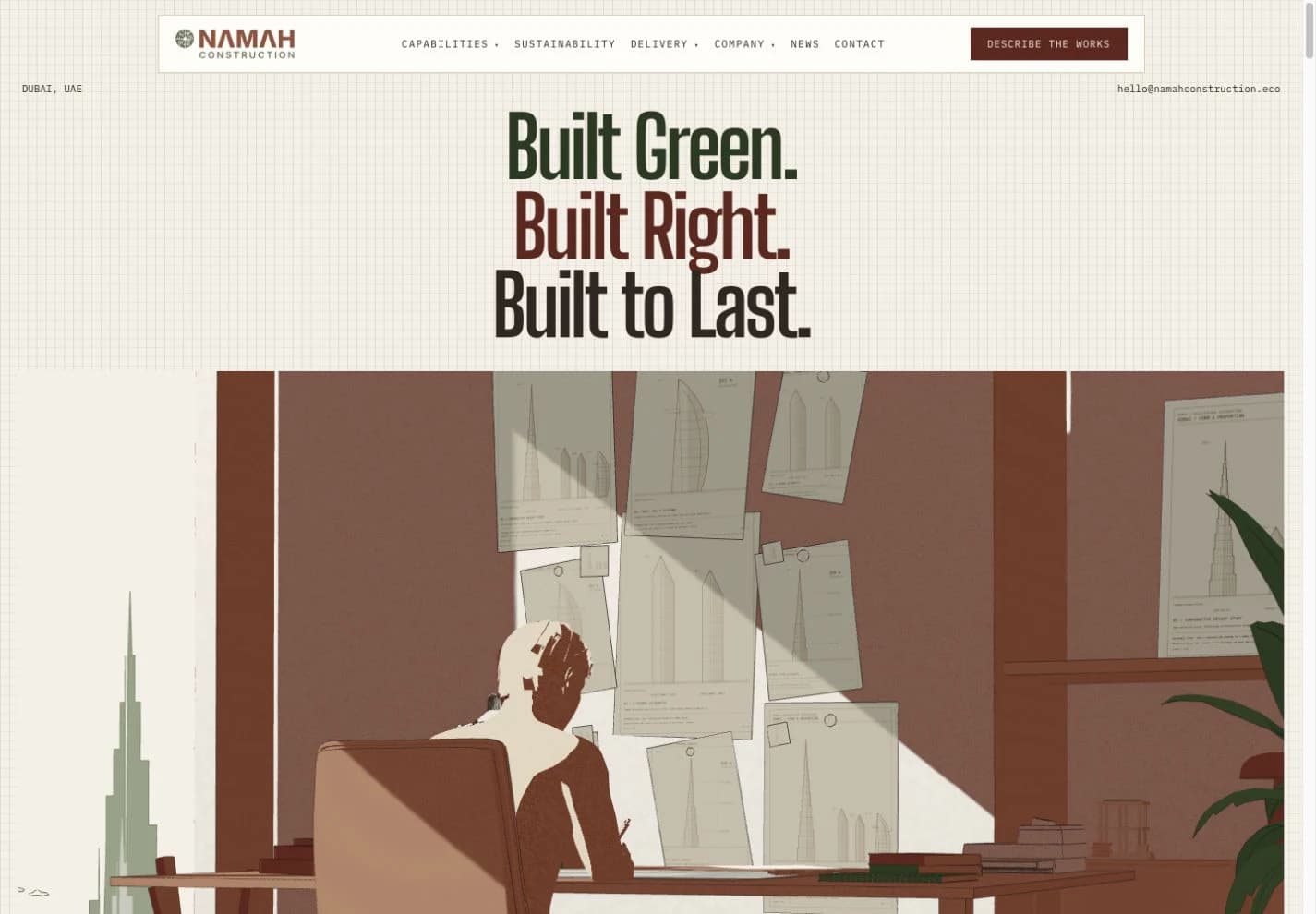 NAMAH Construction public website